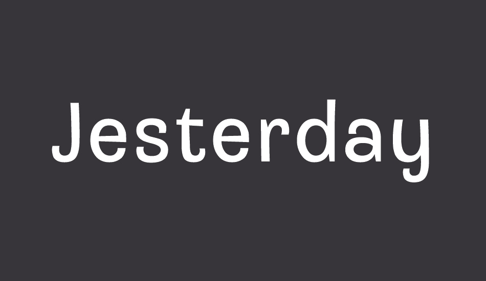 Jesterday Demo font big