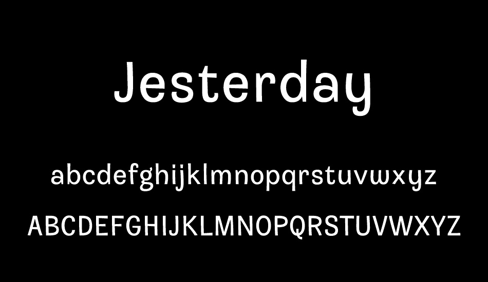 Jesterday Demo font