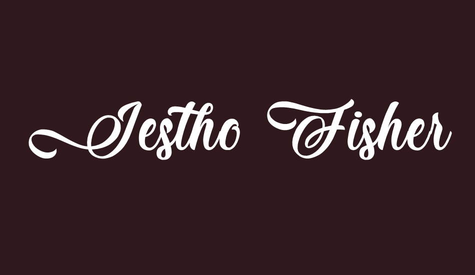 Jestho Fisher - Personal Use font big