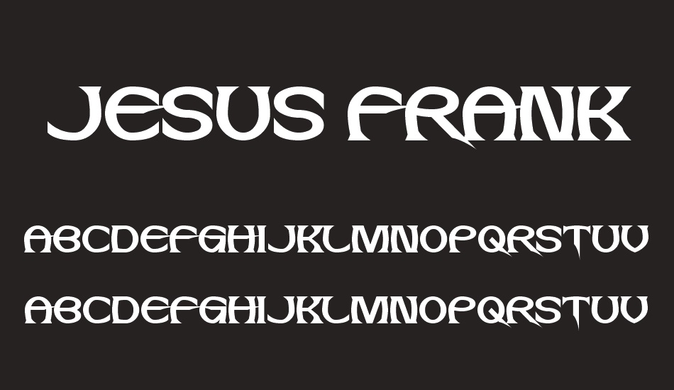 Jesus Frank font