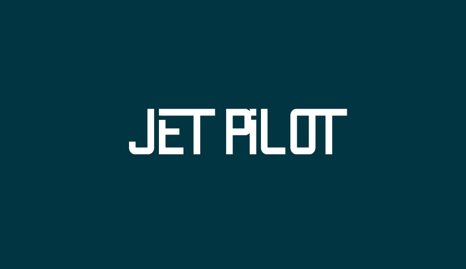 Jet Pilot font big