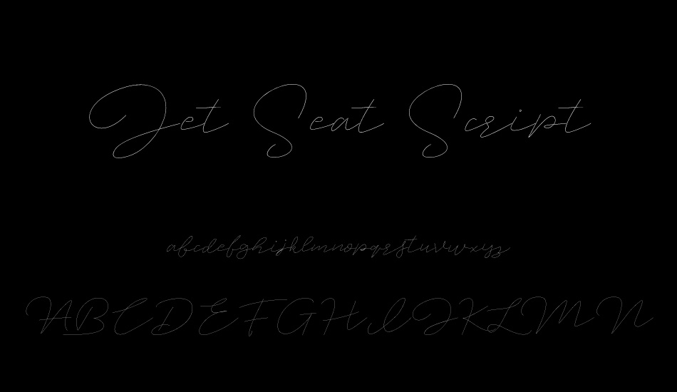 Jet Seat Script font