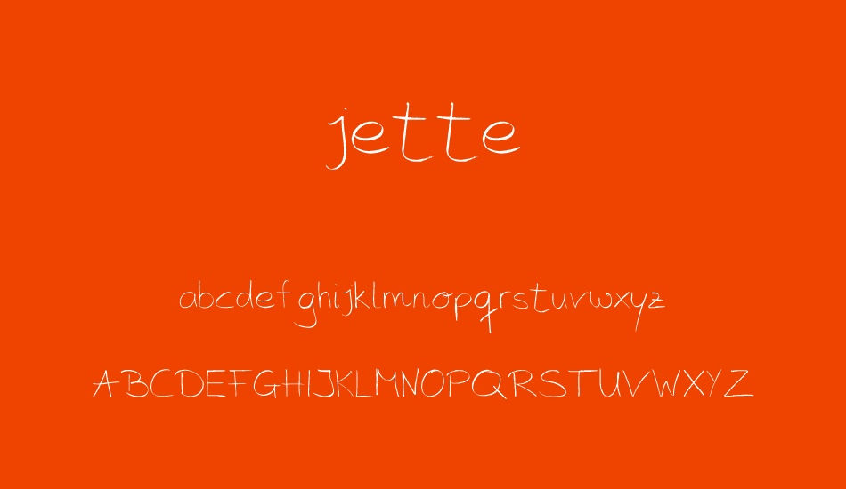 jette font
