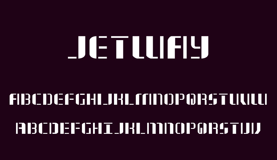 Jetway font