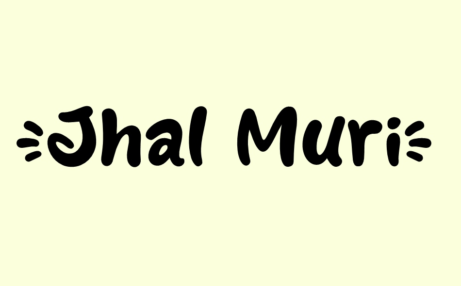 Jhal Muri font big