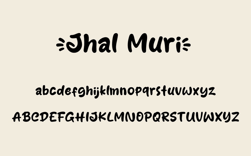 Jhal Muri font