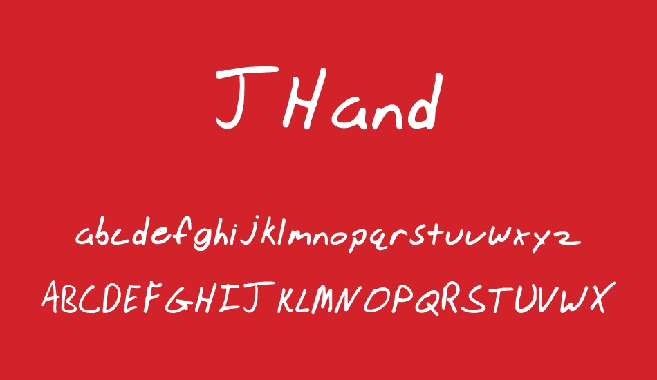 JHand font