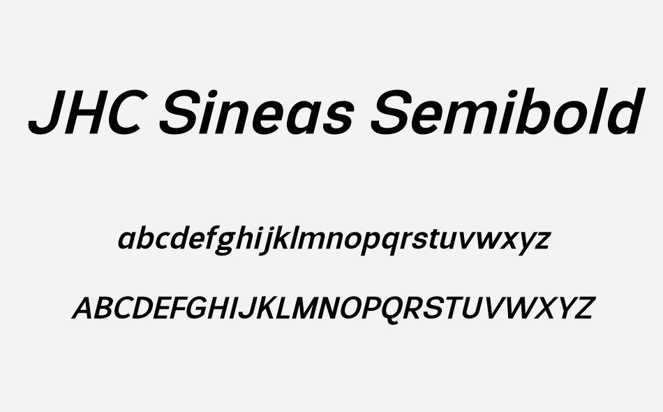 JHC Sineas font