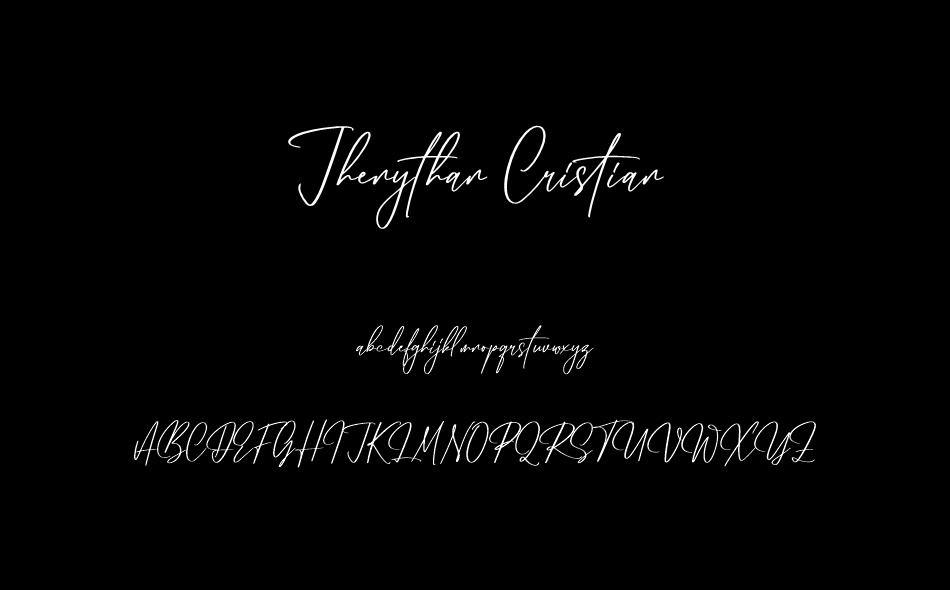 Jhenythan Cristian font