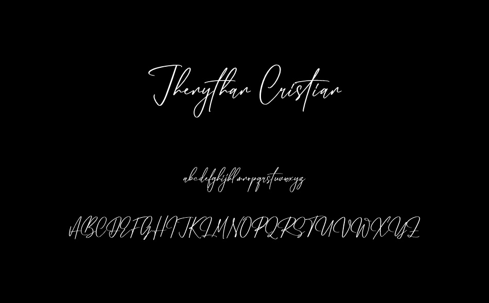 Jhenythan Cristian font