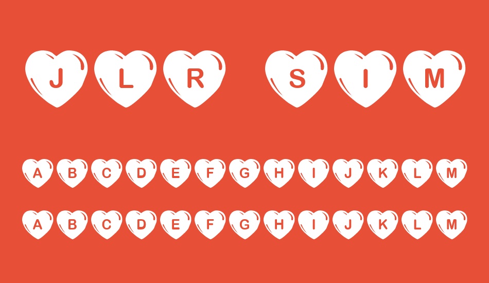 JLR Simple Hearts font