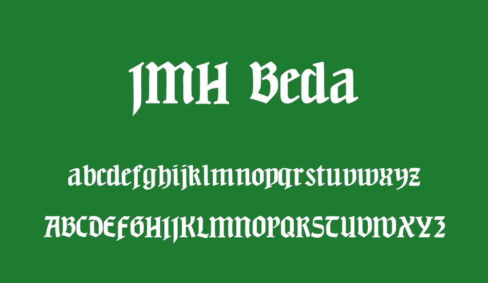 JMH Beda font