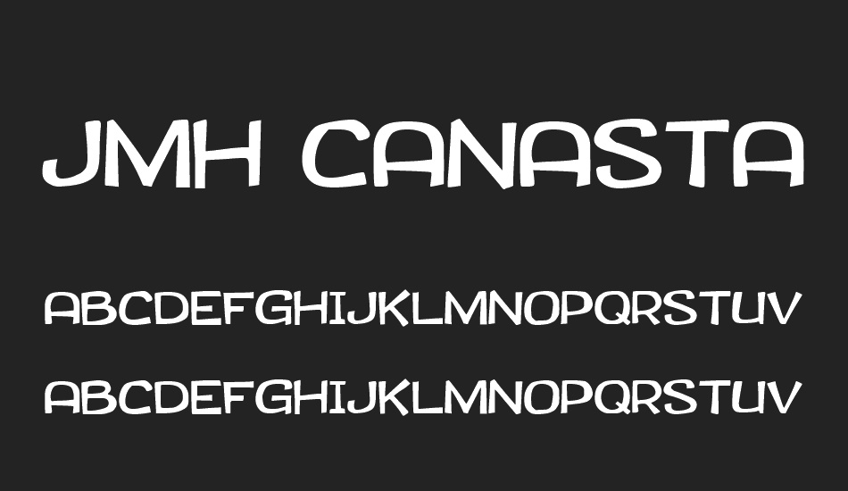 JMH CANASTA font