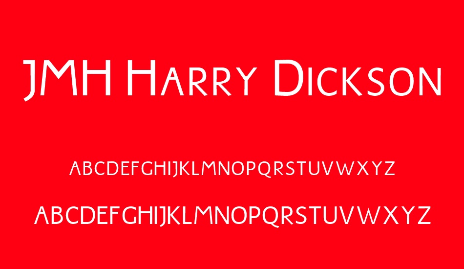 JMH Harry Dickson Subs font
