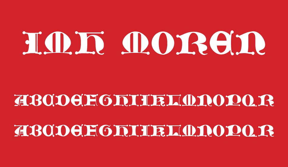 JMH Moreneta CAPS II font