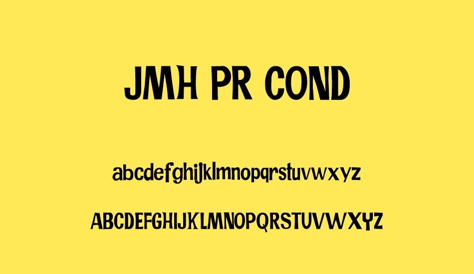 JMH PR COND font