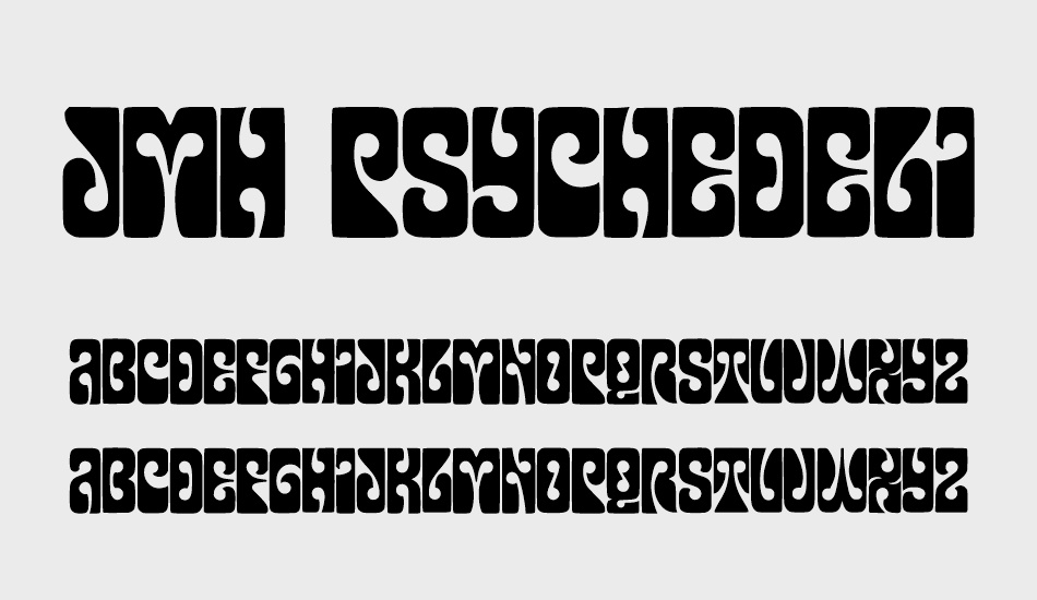 JMH Psychedelic CAPS font