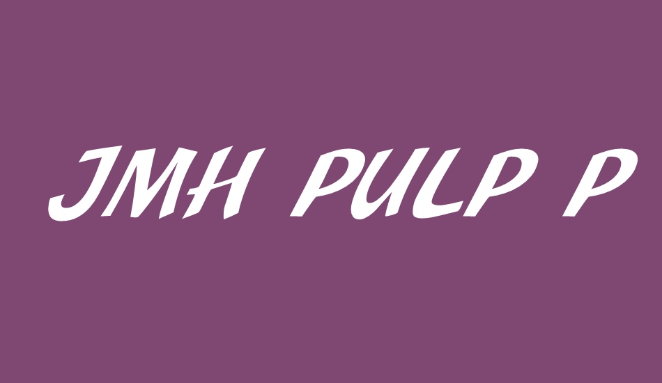 JMH Pulp Paperback font big