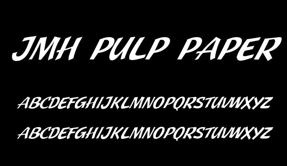 JMH Pulp Paperback font