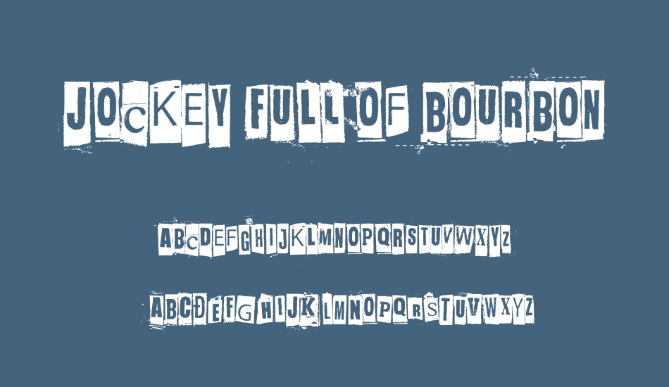 jockey-full-of-bourbon font