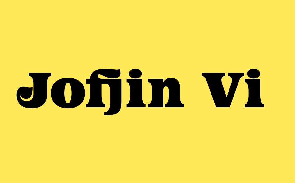 Jofjin Vikar font big