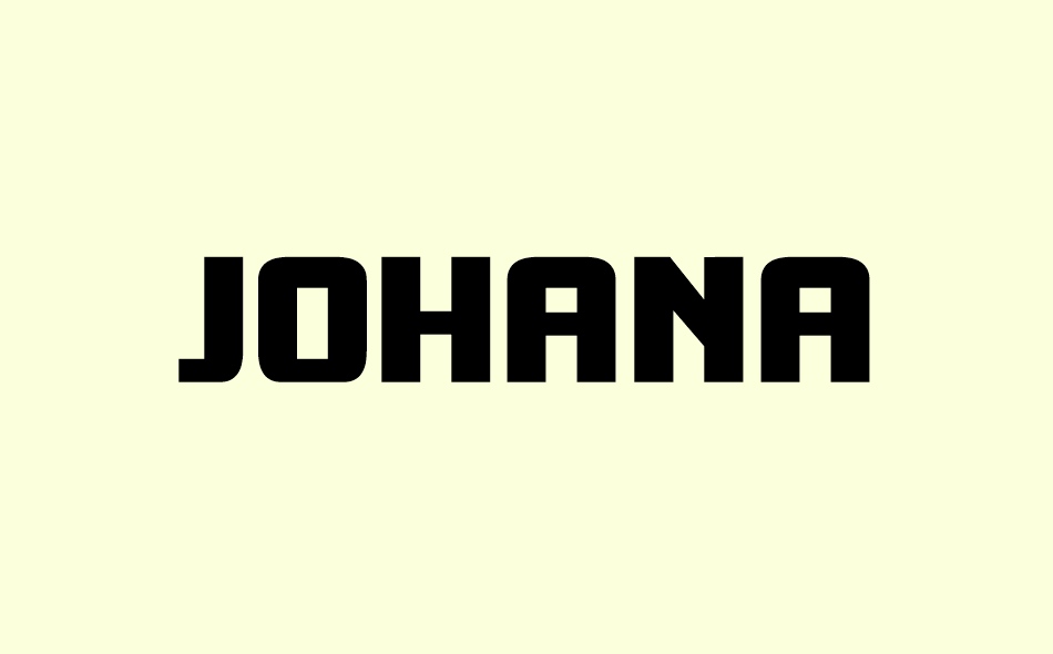 Johana font big