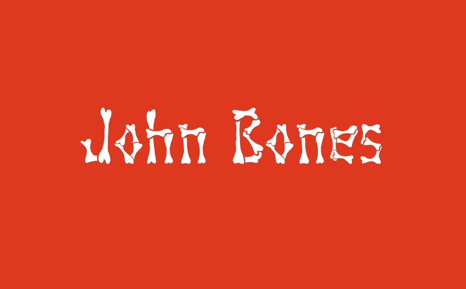 John Bones font big