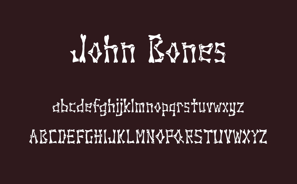 John Bones font