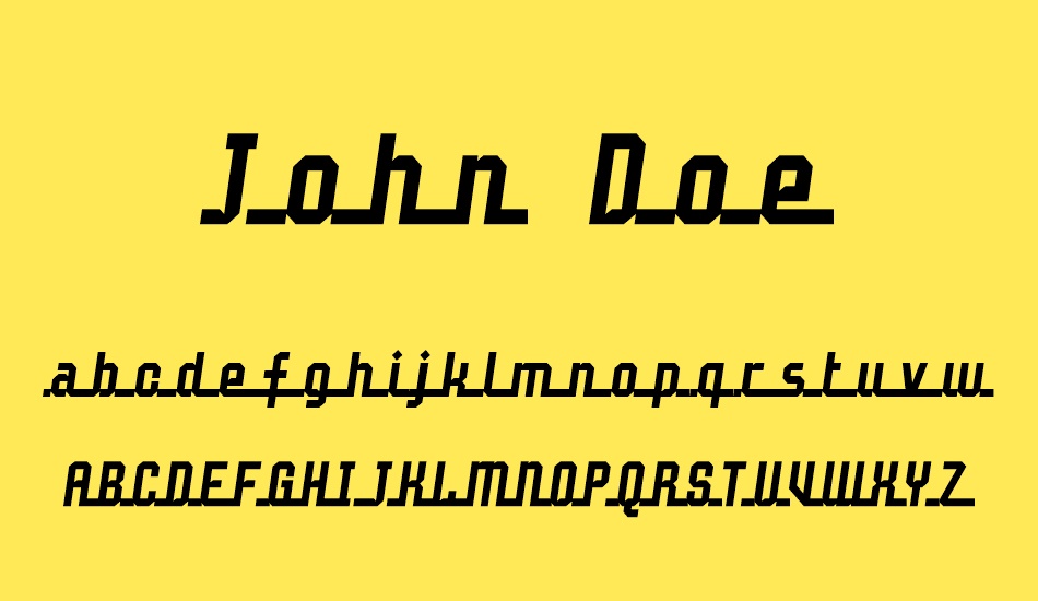 John Doe font