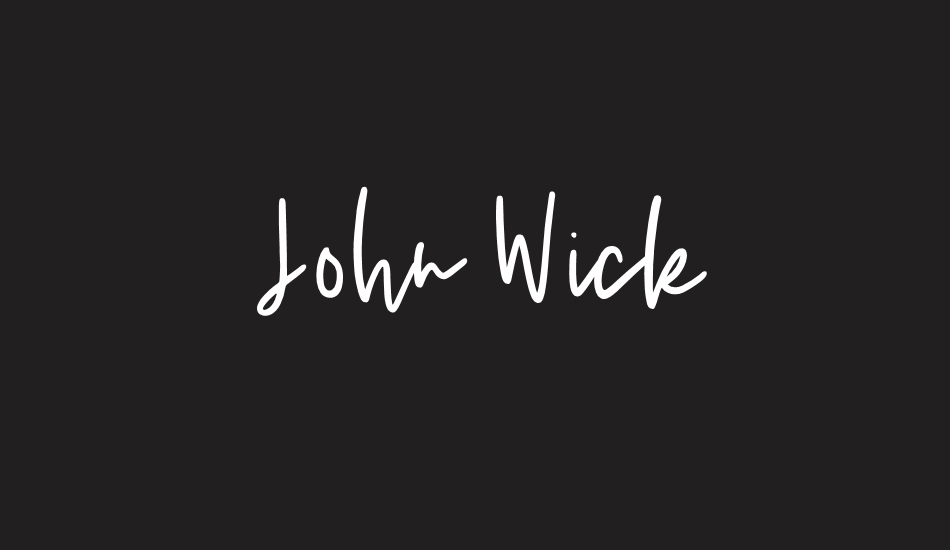 John Wick font big