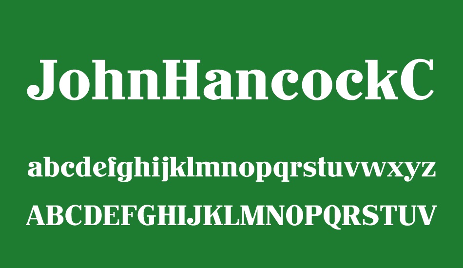 JohnHancockCP font