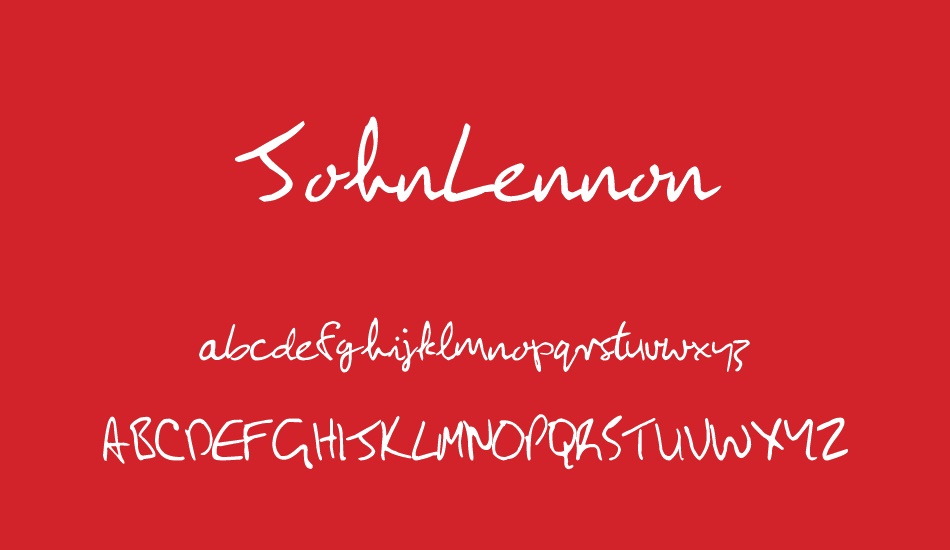 JohnLennon font