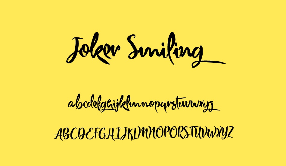 Joker Smiling font