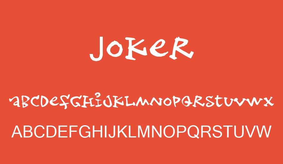Joker font