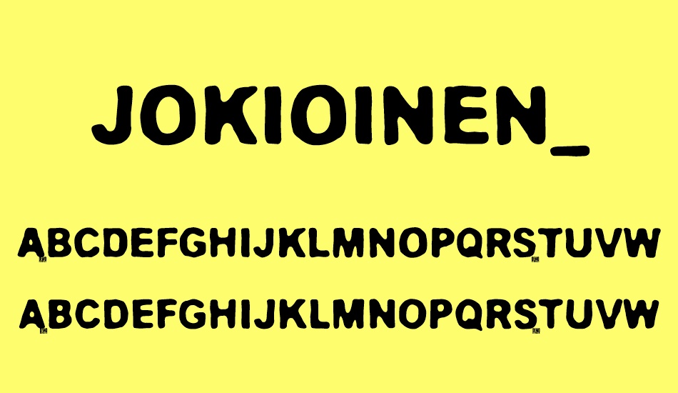 Jokioinen_DEMO font