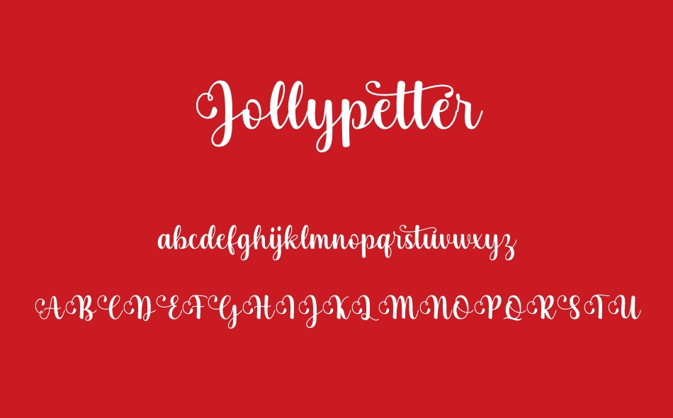 Jollypetter font