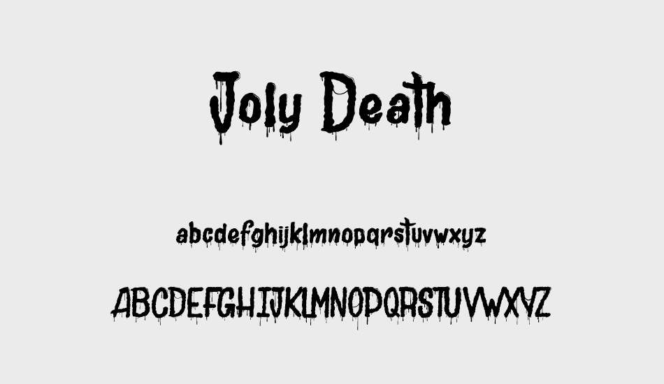 Joly Death font