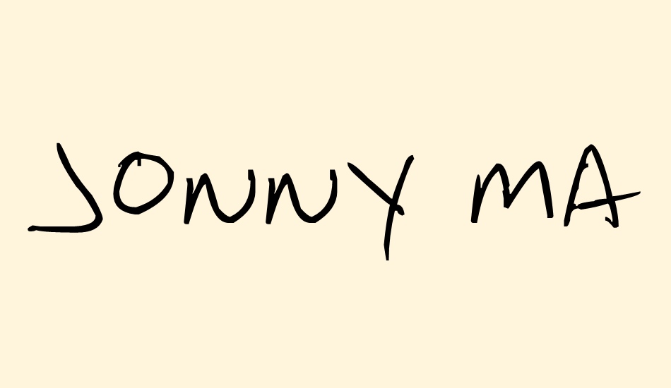 Jonny Mack font big