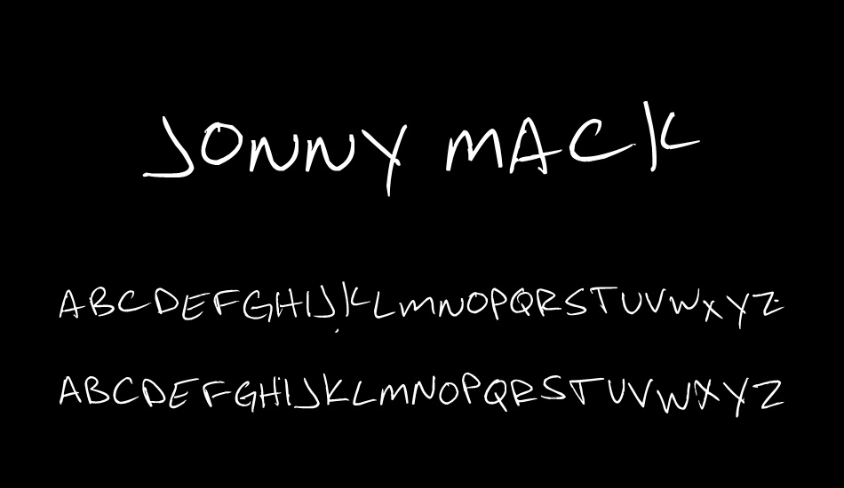 Jonny Mack font