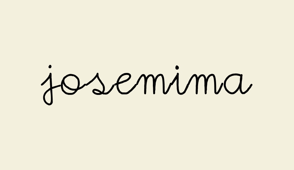 josemima font big