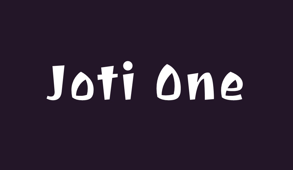 Joti One font big