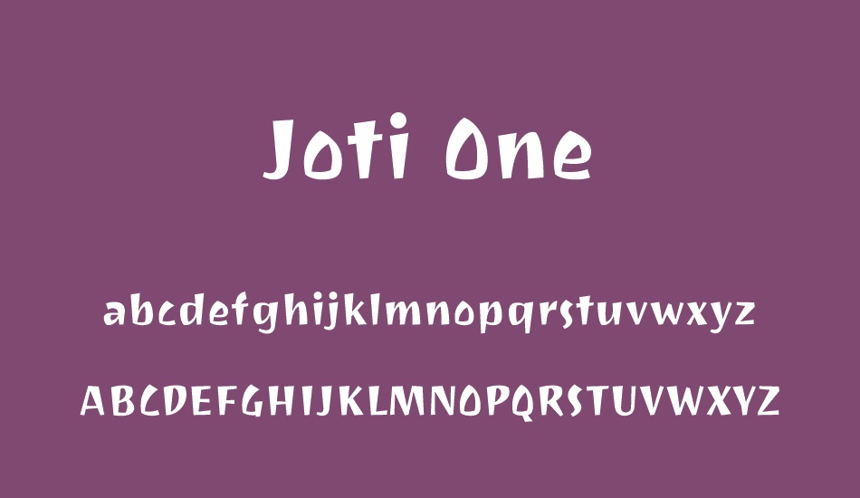 Joti One font