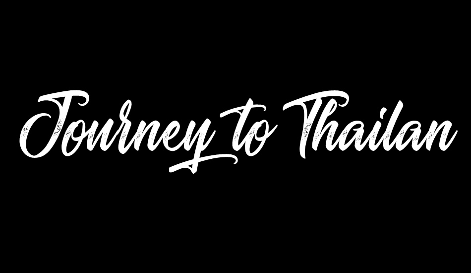 Journey to Thailand font big