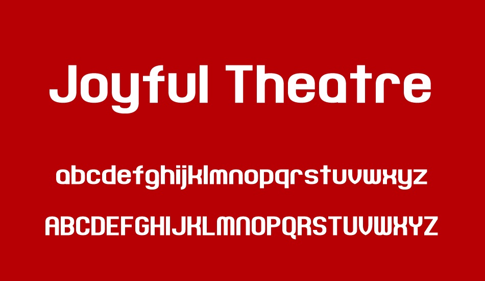 Joyful Theatre font