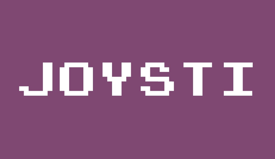 Joystix Monospace font big