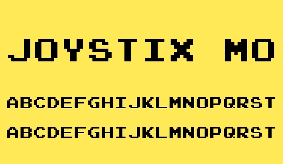 Joystix Monospace font