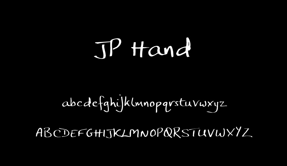 JP Hand font