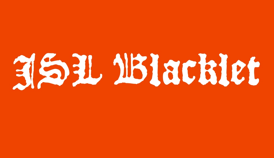 JSL Blackletter font big