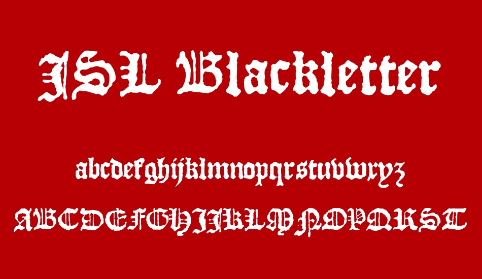 JSL Blackletter font