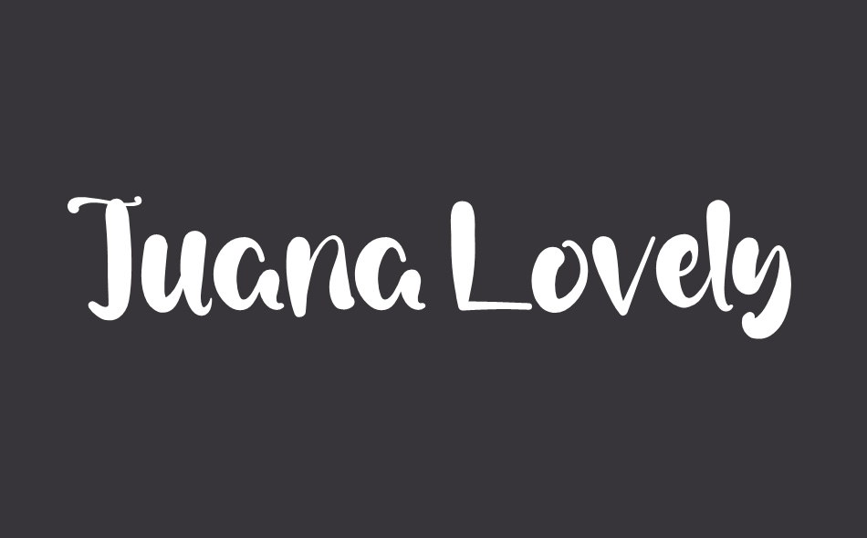 Juana Lovely font big